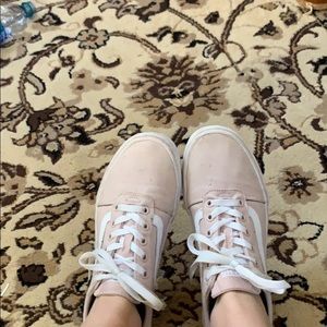 Pastel pink Vans sneakers!
